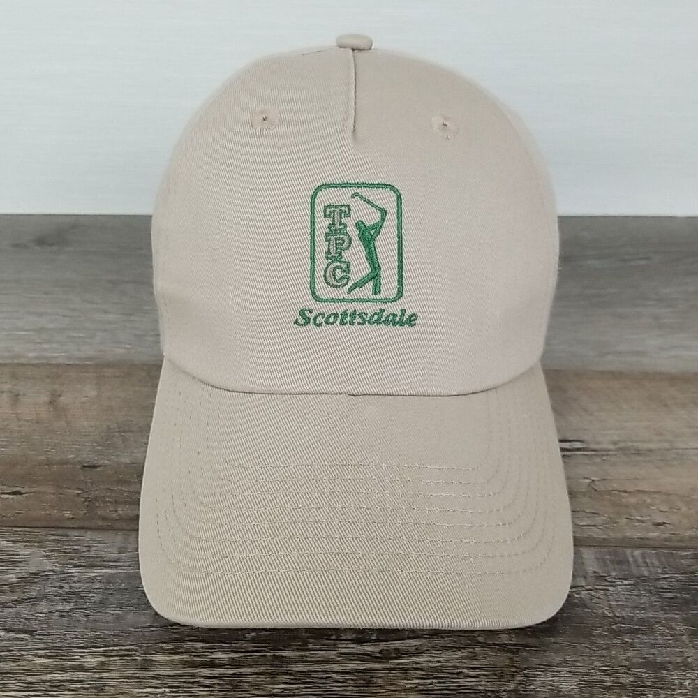 Imperial 1916 TPC Scottsdale Golf Hat Tan Adjustable Green Embroidery